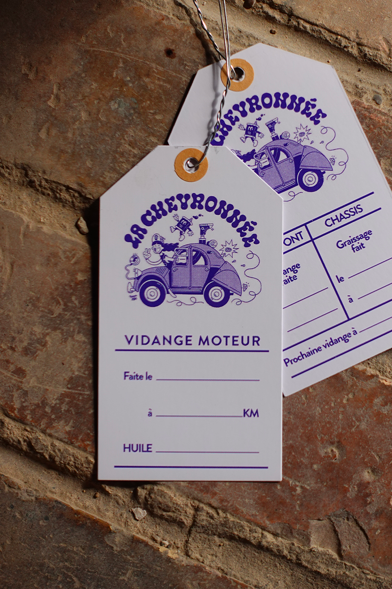 Étiquette de vidange