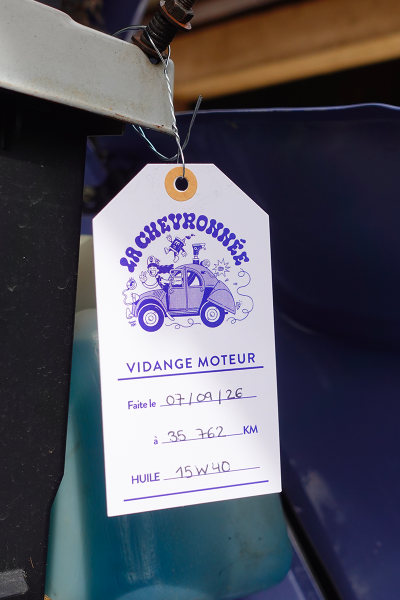 Étiquette de vidange