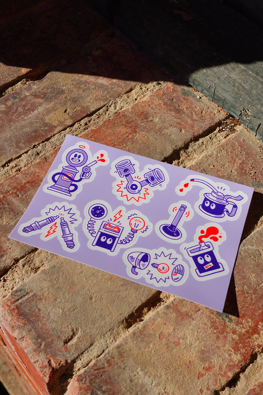 Planche de stickers