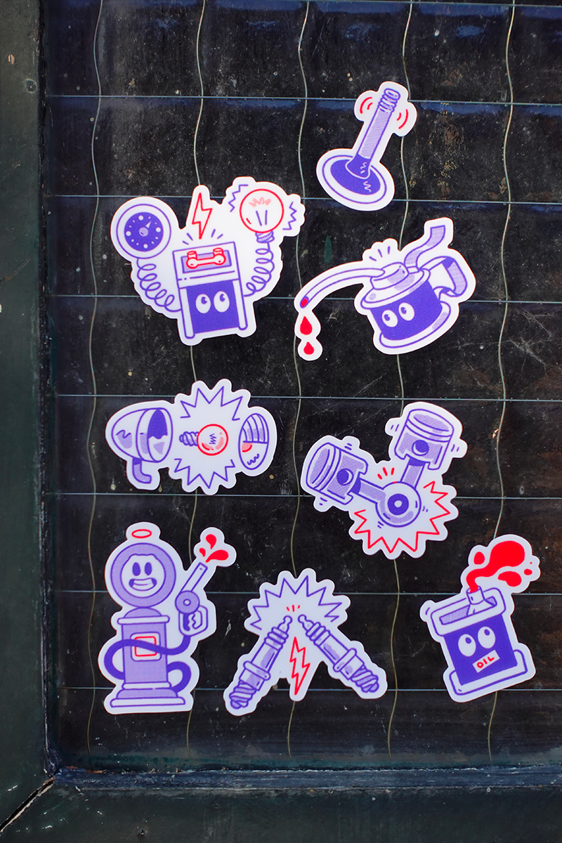 Planche de stickers