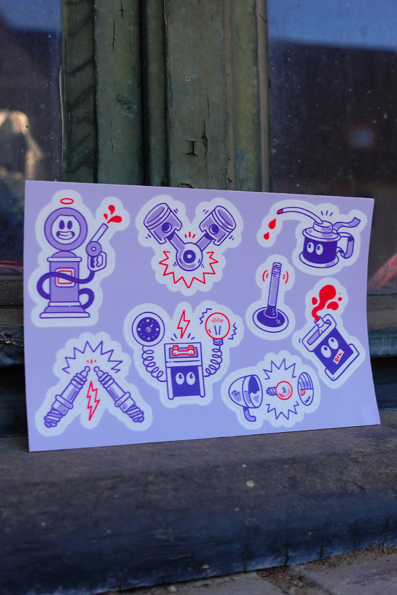 Planche de stickers
